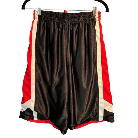 Starter Size Small Reversible Gym Shorts Black Red Workout Basketball Lounge - Picture 1 of 9